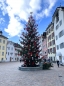 Preview: 4x wetterfeste Dekoschleife, 25x30cm, Christbaum, Advent, Weihnachten, rote Ganzjahresschleife, Jubiläum